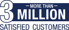 More than 3 million satisfied customers